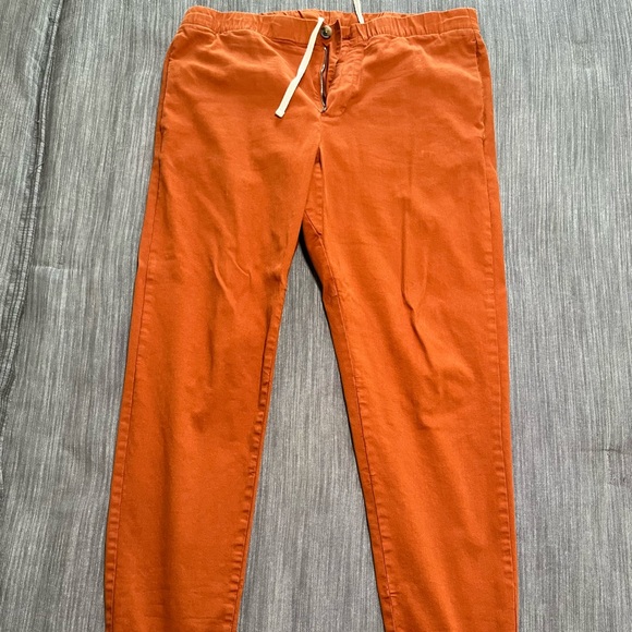 Bonobos Other - Men’s Bonobos Drawstring (Size Large) Orange Dock Pant